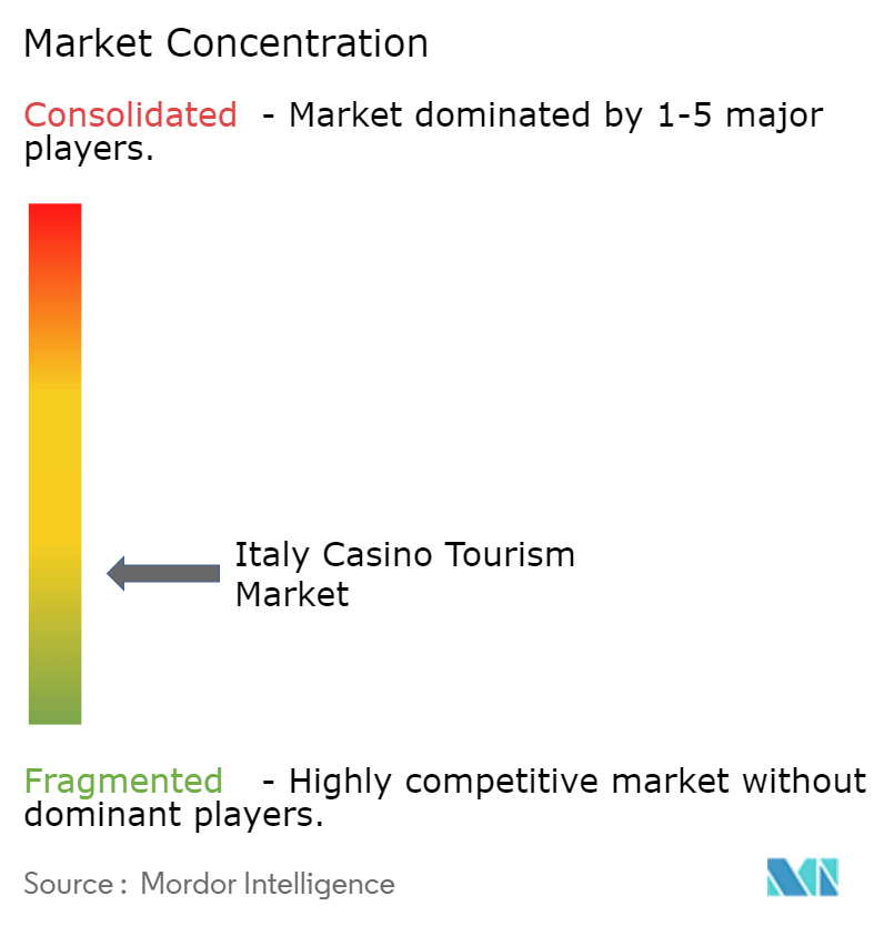 Italy Casino Tourism Market Concentration Italy Casino Tourism Market Concentration