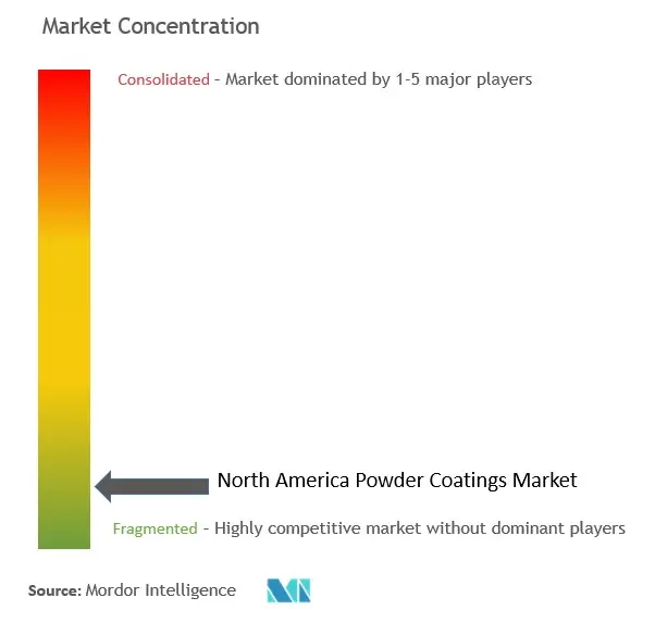 North America Powder Coatings Market Concentration North America Powder Coatings Market Concentration